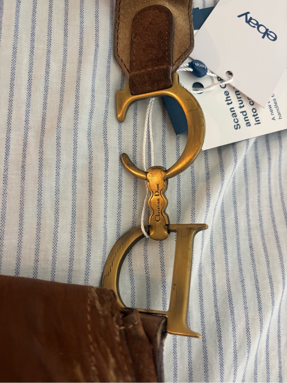 Dior Patchwork Saddle Messenger Bag - Brown & Tan - Picture 4 of 11